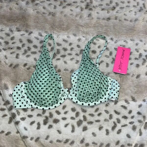 NWT Betsey Johnson Bikini Top